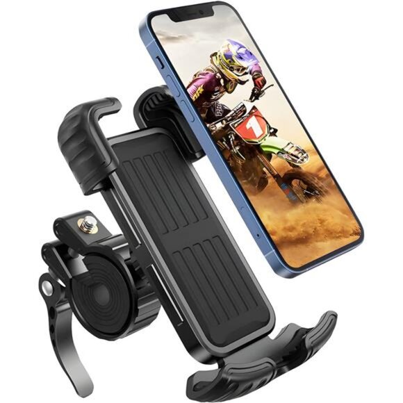 Bike Motorcycle Phone Mount,【Super Stable Metal】 Bike Motorcycle Phone Holder - Picture 1 of 7